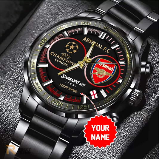ARS F.C. Champions League Final 2026 - Black Stainless Steel Watch 1405 DatND DVT