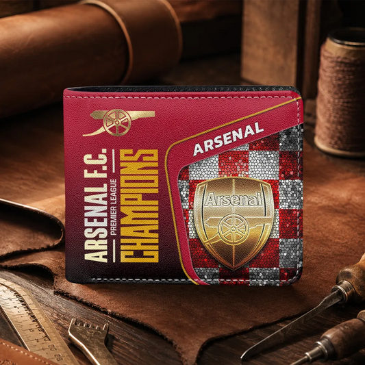 ARS FC Premier League Champions 2526 3D Leather Men Wallet 2405 V2 DatND DVT
