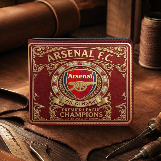 ARS FC Premier League Champions 2526 3D Leather Men Wallet 2405 V3 DatND DVT