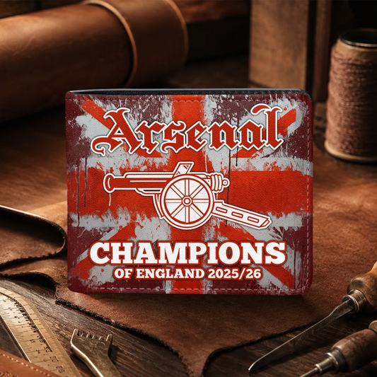 ARS FC Premier League Champions 2526 3D Leather Men Wallet 2405 V5 DatND DVT