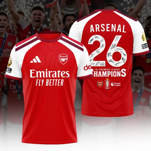 ARS FC Premier League Champions 2526 3D Shirt 2405 V1 DatND DVT