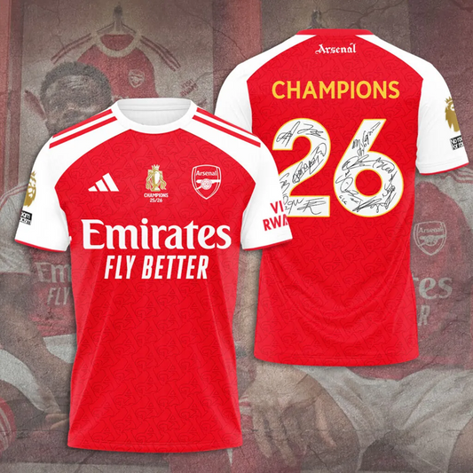 ARS FC Premier League Champions 2526 3D Shirt 2405 V2 DatND DVT