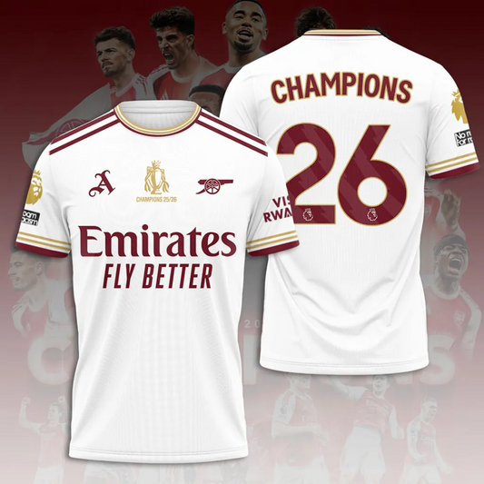 ARS FC Premier League Champions 2526 3D Shirt 2505 V4 DatND DVT