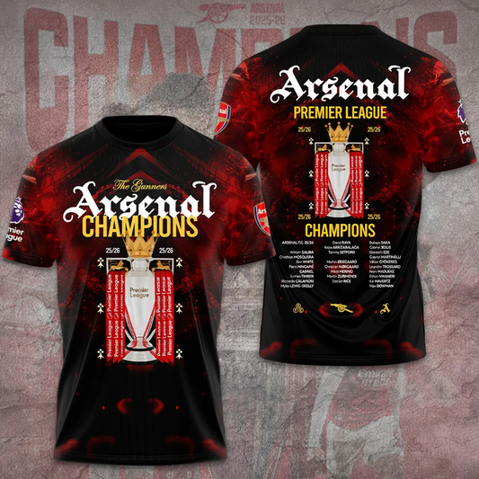 ARS FC Premier League Champions 2526 3D Shirt V5 2205 DatND DVT