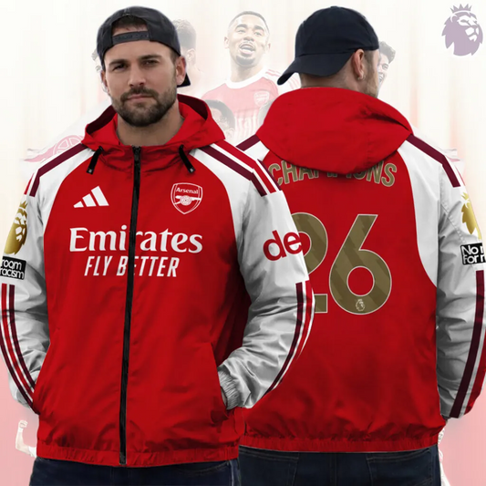 ARS FC Premier League Champions 2526 3D Windbreaker Jacket V4 2205 DatND DVT