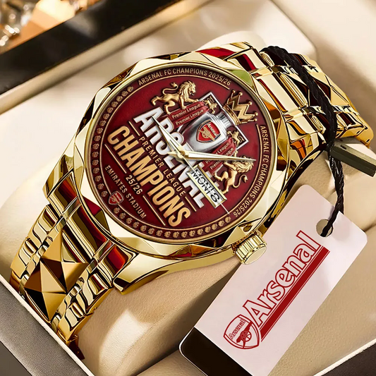 ARS FC Premier League Champions 2526 Alloy Luxury Quartz Watch 2505 V1 DatND DVT