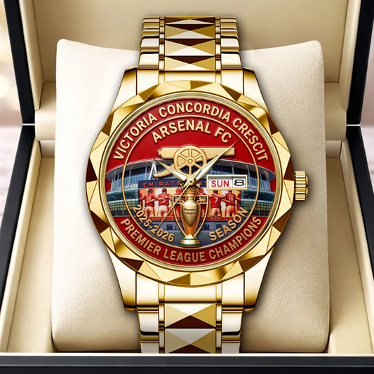 ARS FC Premier League Champions 2526 Alloy Luxury Quartz Watch 2505 V3 DatND DVT
