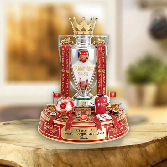 ARS FC Premier League Champions 2526 Custom Shape Acrylic Plaque V2 2205 DatND DVT