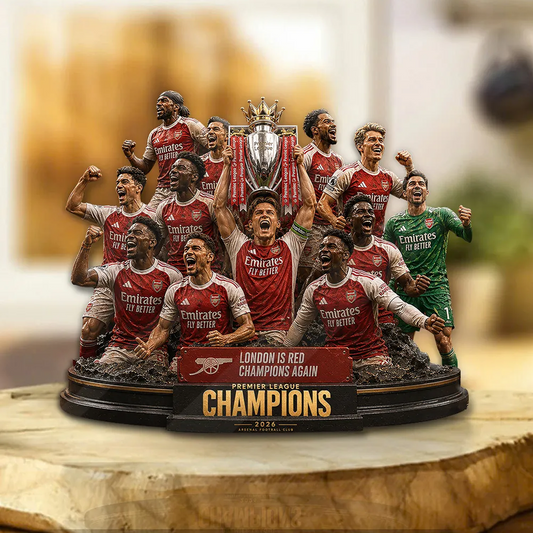 ARS FC Premier League Champions 2526 Custom Shape Acrylic Plaque V6 2205 DatND DVT