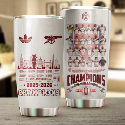 ARS FC Premier League Champions 2526 Tumbler Cup V3 DatND DVT