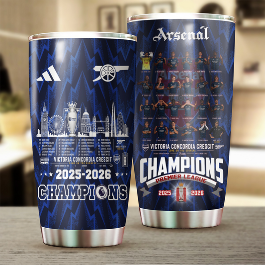 ARS FC Premier League Champions 2526 Tumbler Cup V4 DatND DVT