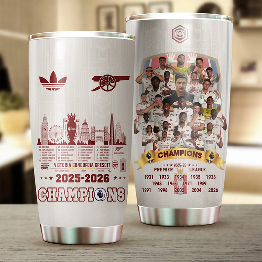 ARS FC Premier League Champions 2526 Tumbler Cup V5 DatND DVT