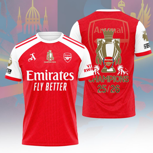 ARS F.C Premier League Champions 3D Shirt V2 505 DatND DVT