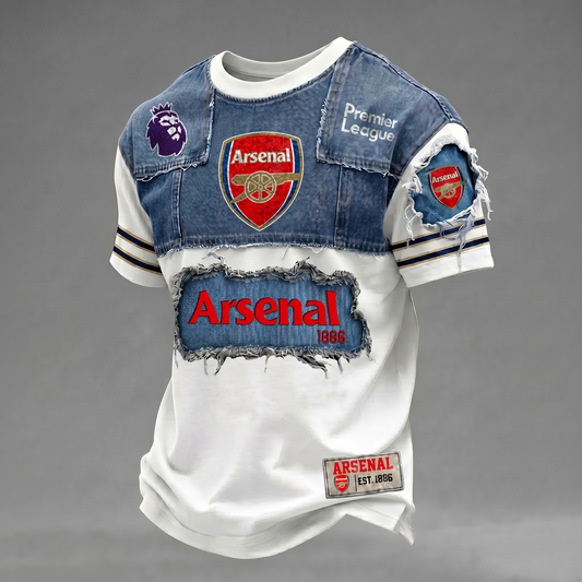 ARS x EPL Patchwork Denim T-Shirt DATND TANTD 090626