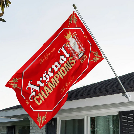 ARS x EPL Premier League Champions 25 26 3D Double-side House Flag V1 DATND TANTD 200526