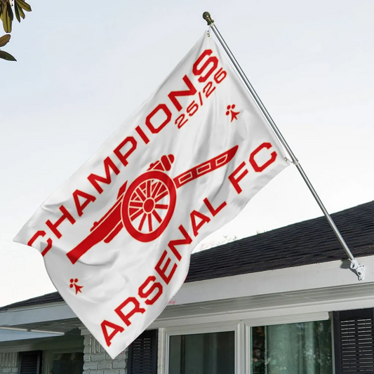 ARS x EPL Premier League Champions 25 26 3D Double-side House Flag V2 DATND TANTD 200526