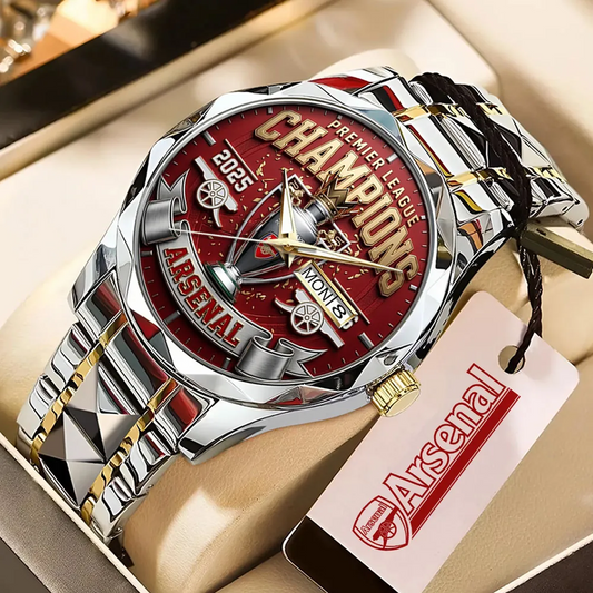 ARS x EPL Premier League Champions 25 26 Alloy Luxury Quartz Watch V1 DATND TANTD 200526