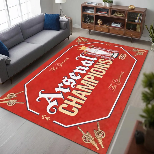 ARS x EPL Premier League Champions 25 26 Rectangular Rug V1 DATND TANTD 200526
