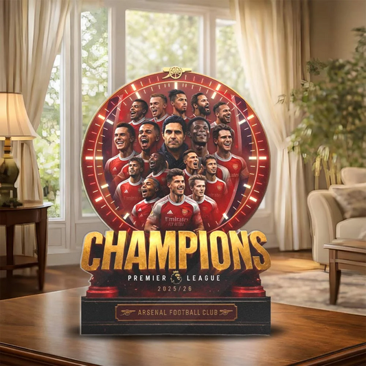 ARS x Premier League Champions 25 26 - Custom Shape Acrylic Plaque V6 DATND TANTD 20526