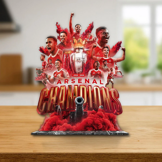 ARS x Premier League Champions 25 26 - Custom Shape Acrylic Plaque V8 DATND TANTD 20526