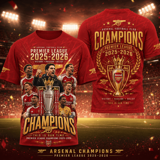 ARS x Premium Premier League Champions 25 26 3D Shirt DATND TANTD 260526
