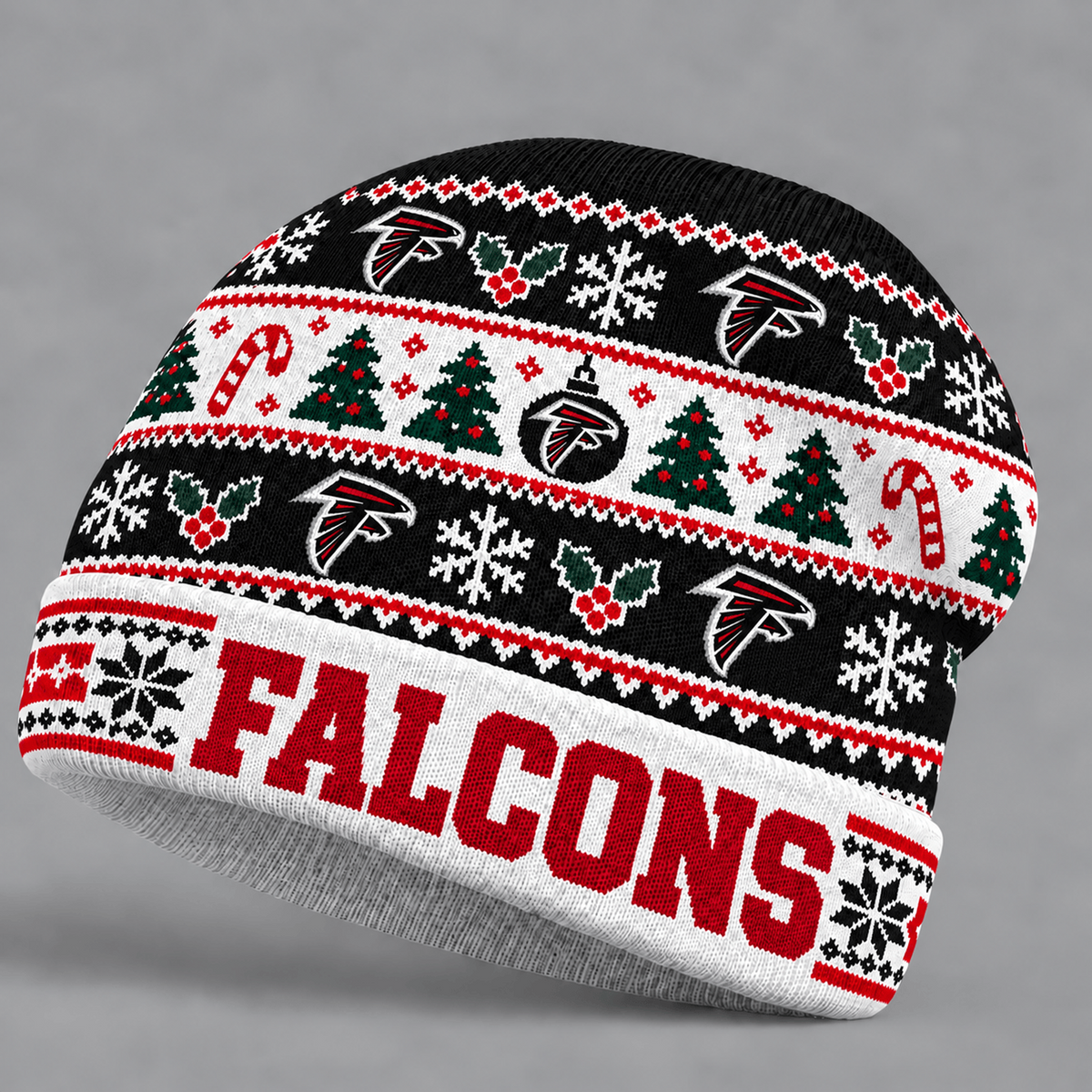 ATL x NFL Christmas Game Day Beanie Hat