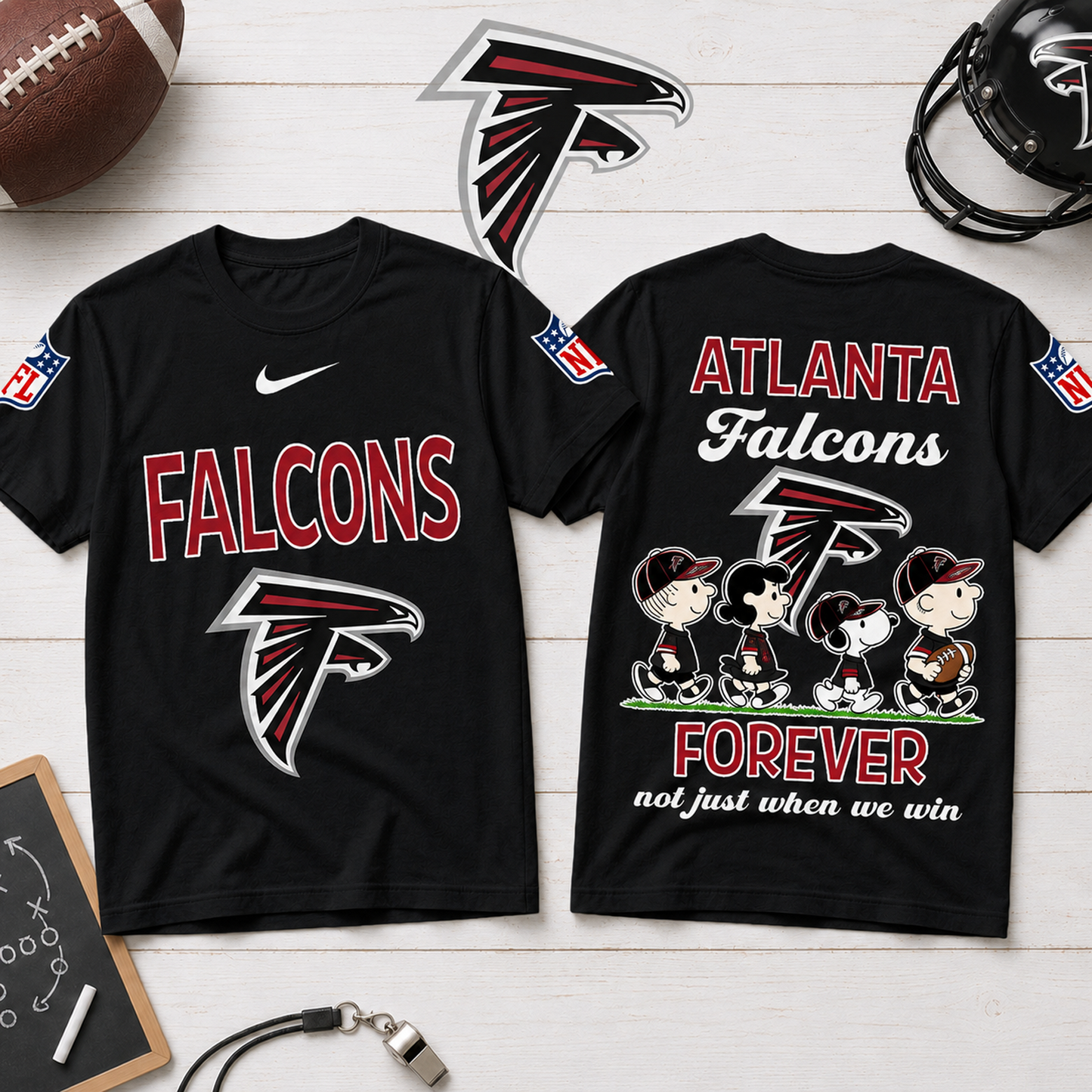 ATL x NFL Forever – Peanuts Football Fan 3D Shirt 2007