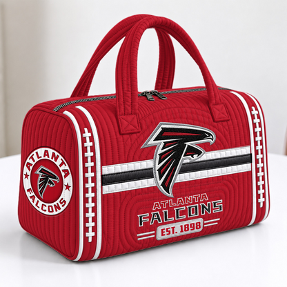 ATL x NFL Quilted Luggage Travel Bag