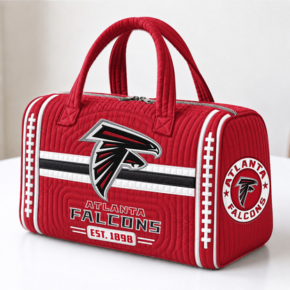 ATL x NFL Quilted Luggage Travel Bag
