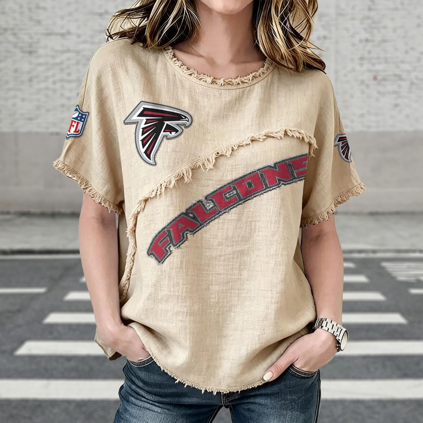 ATL x NFL Women’???s Vintage O-Neck 2905 DatND DVT