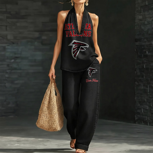 ATL x NFL Women's Vintage Washed Denim Suit DATND TANTD 030626