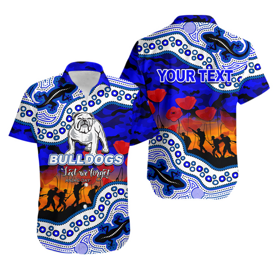 Anzac Day NRL - CBY Hawaiian Shirt Aboriginal Lizard Patterns LT6 DatND DVT