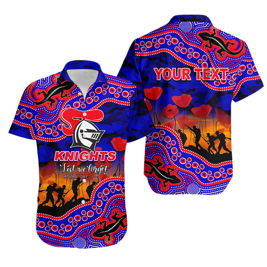 Anzac Day NRL - NEW Hawaiian Shirt Aboriginal Lizard Patterns LT6 DatND DVT