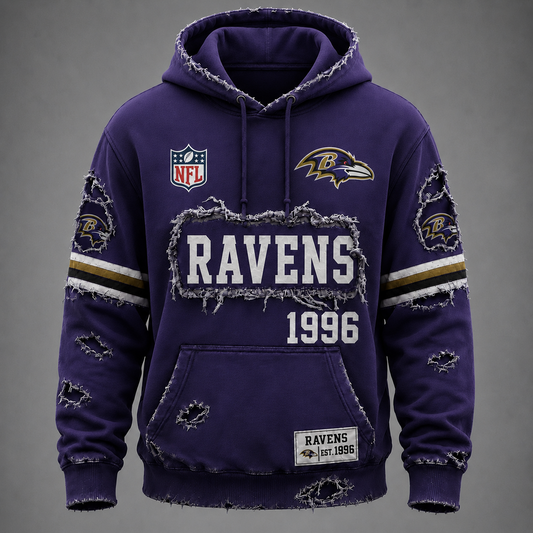 BAL x NFL Distressed Premium Hoodie 0906 DatND DVT