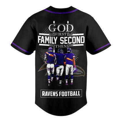 BAL x NFL God First, Family Second – Faith & Brotherhood Football Jersey
