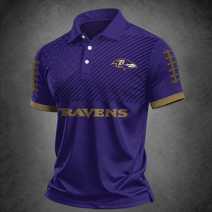 BAL x NFL Premium Polo Shirt