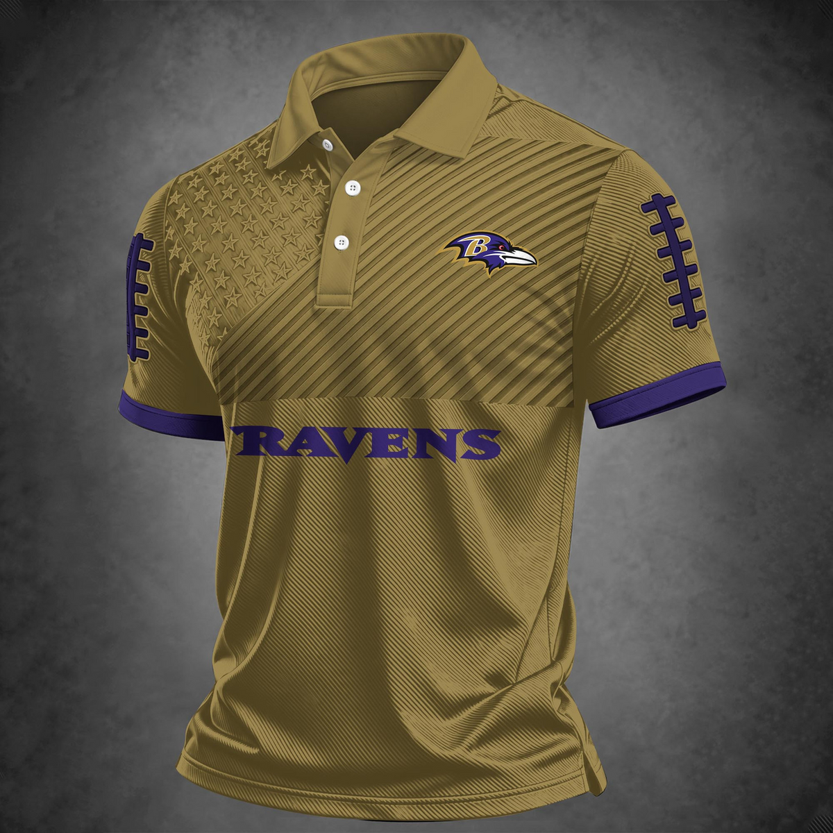 BAL x NFL Premium Polo Shirt