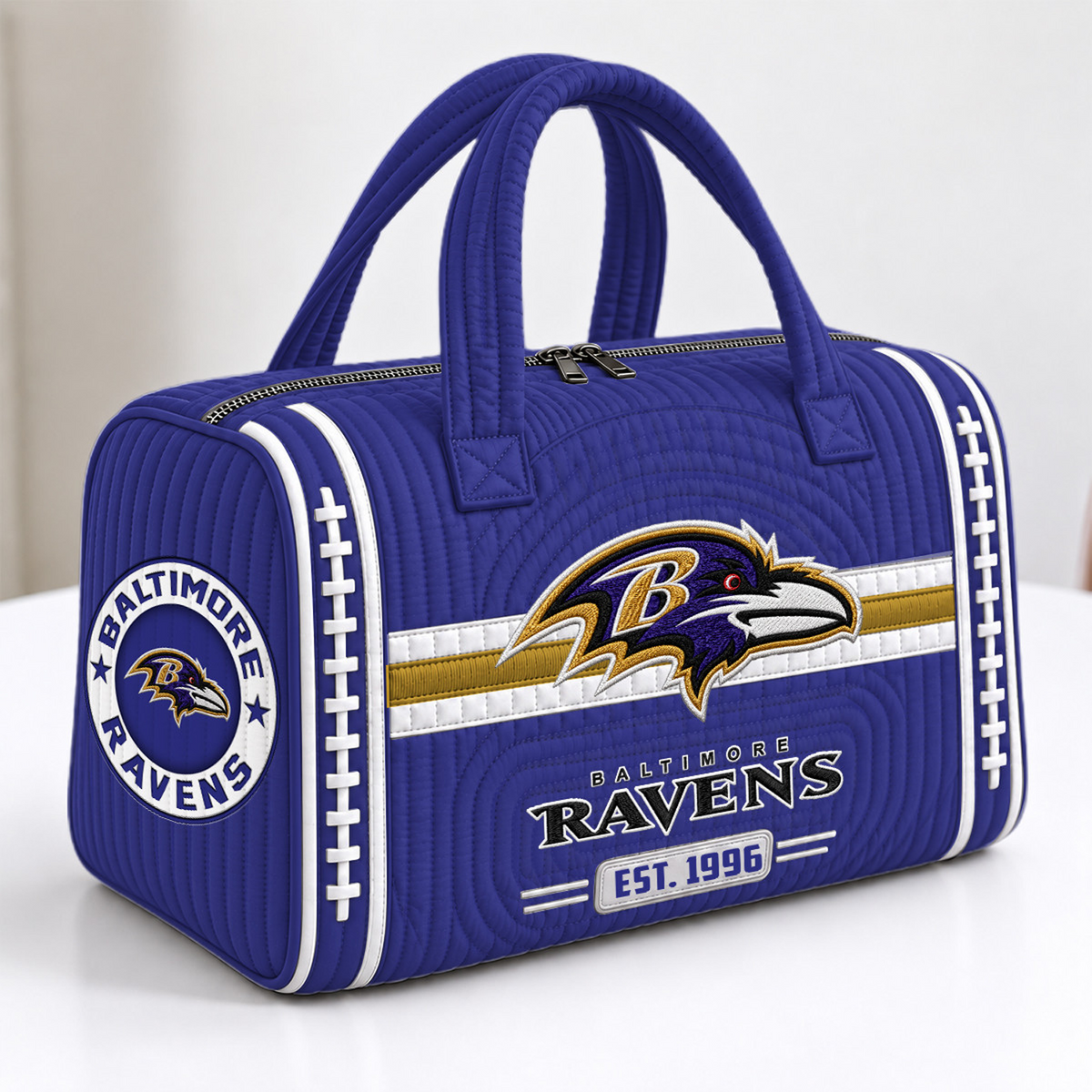 BAL x NFL Quilted Luggage Travel Bag