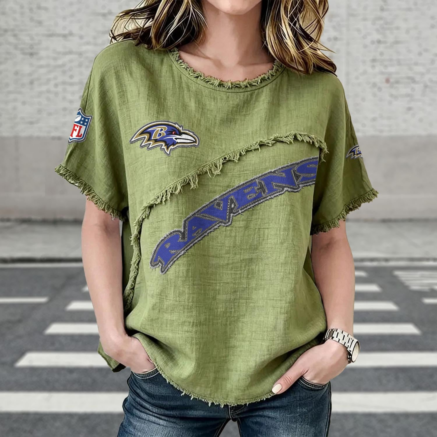 BAL x NFL Women’???s Vintage O-Neck 2905 DatND DVT