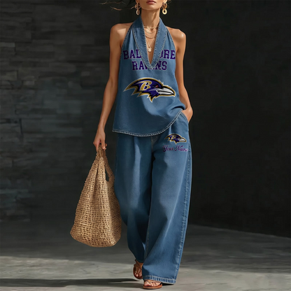 BAL x NFL Women's Vintage Washed Denim Suit DATND TANTD 030626