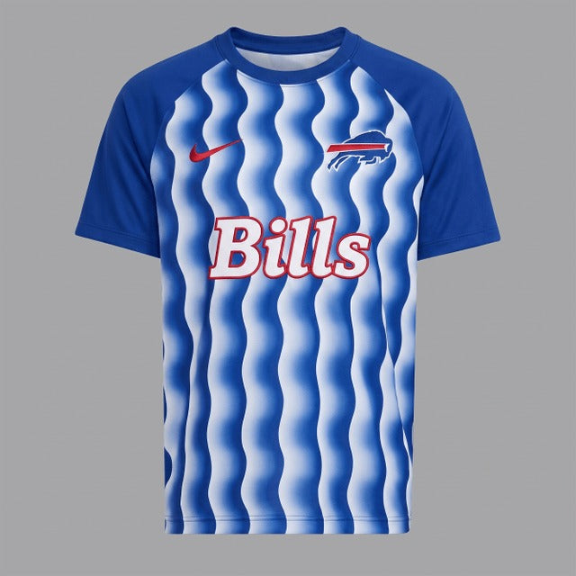 BB Premium NFL Retro Wavy Pattern Athletic T-Shirt