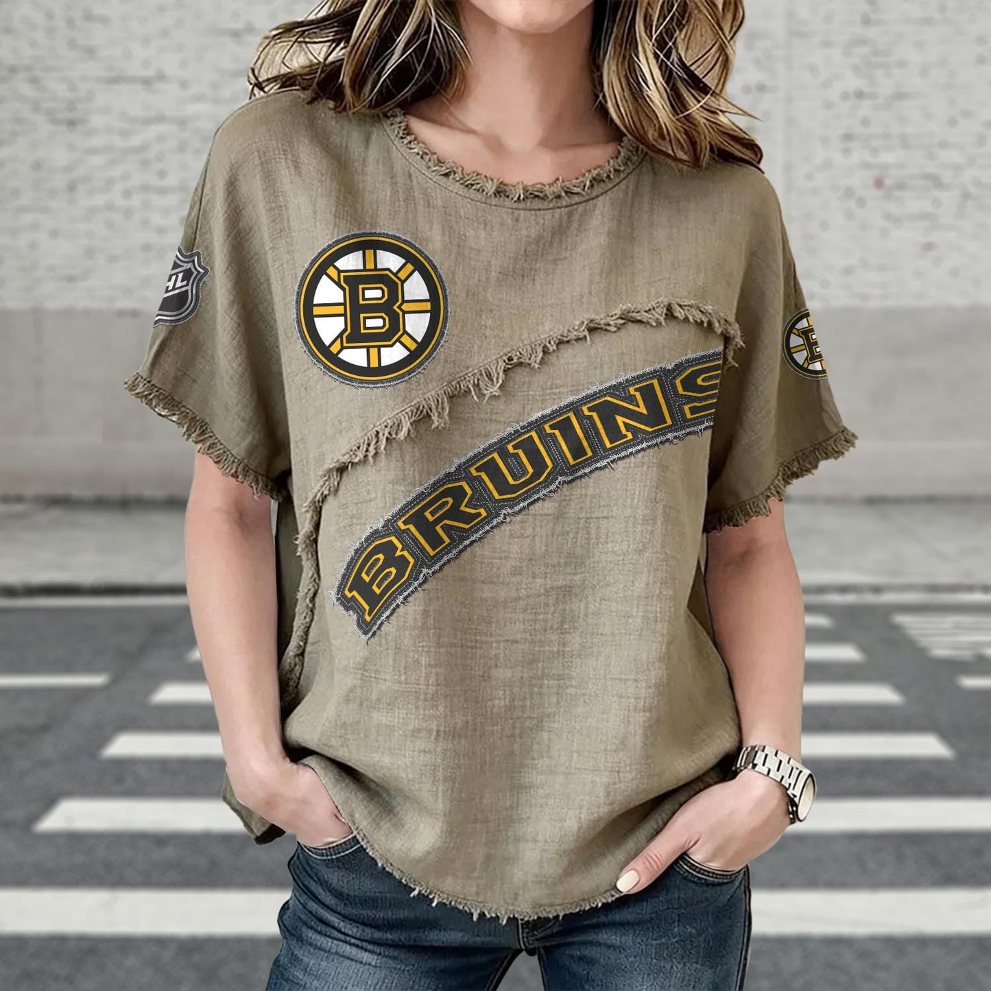 BOS x NHL Women’???s Vintage O-Neck 2905 DatND DVT