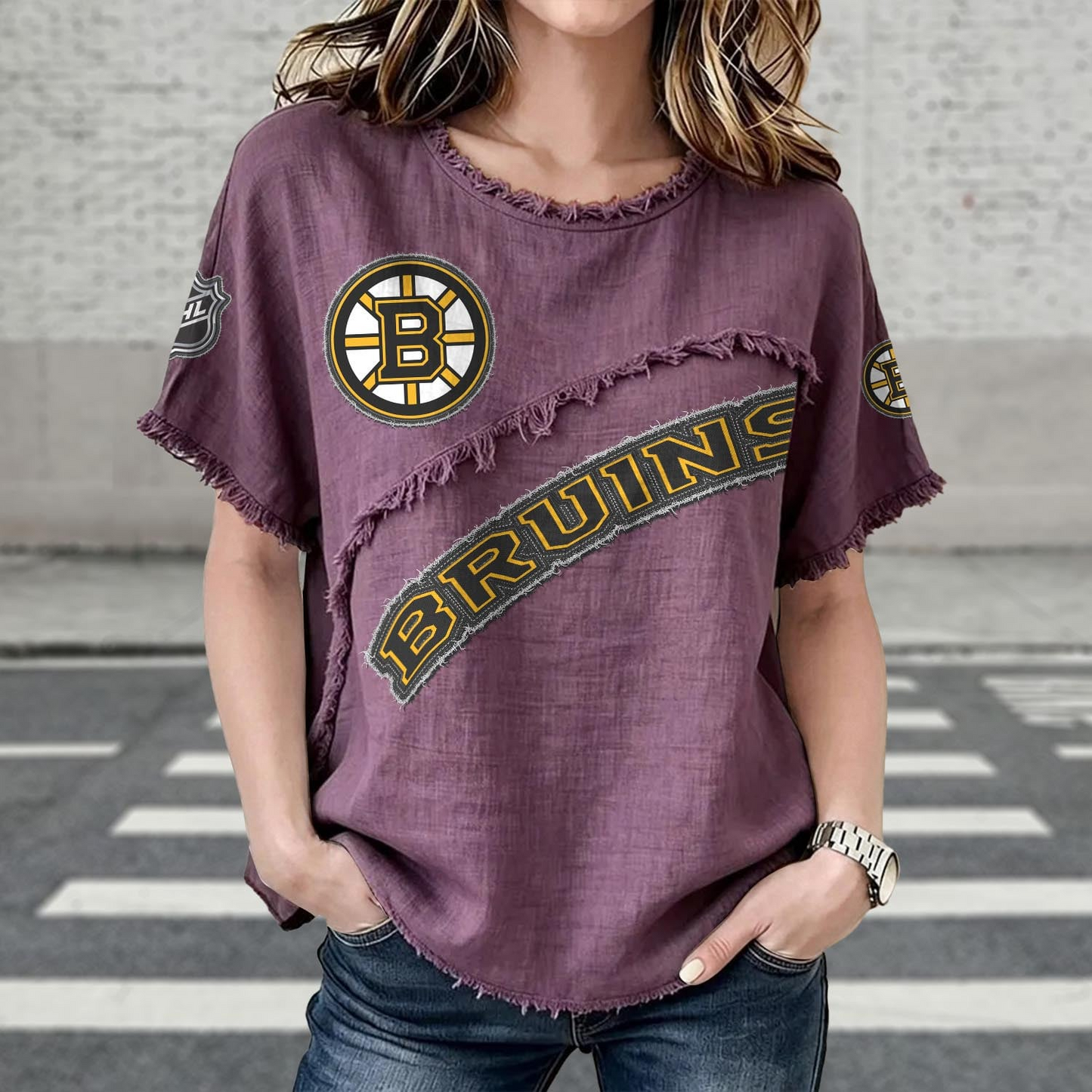 BOS x NHL Women’???s Vintage O-Neck 2905 DatND DVT