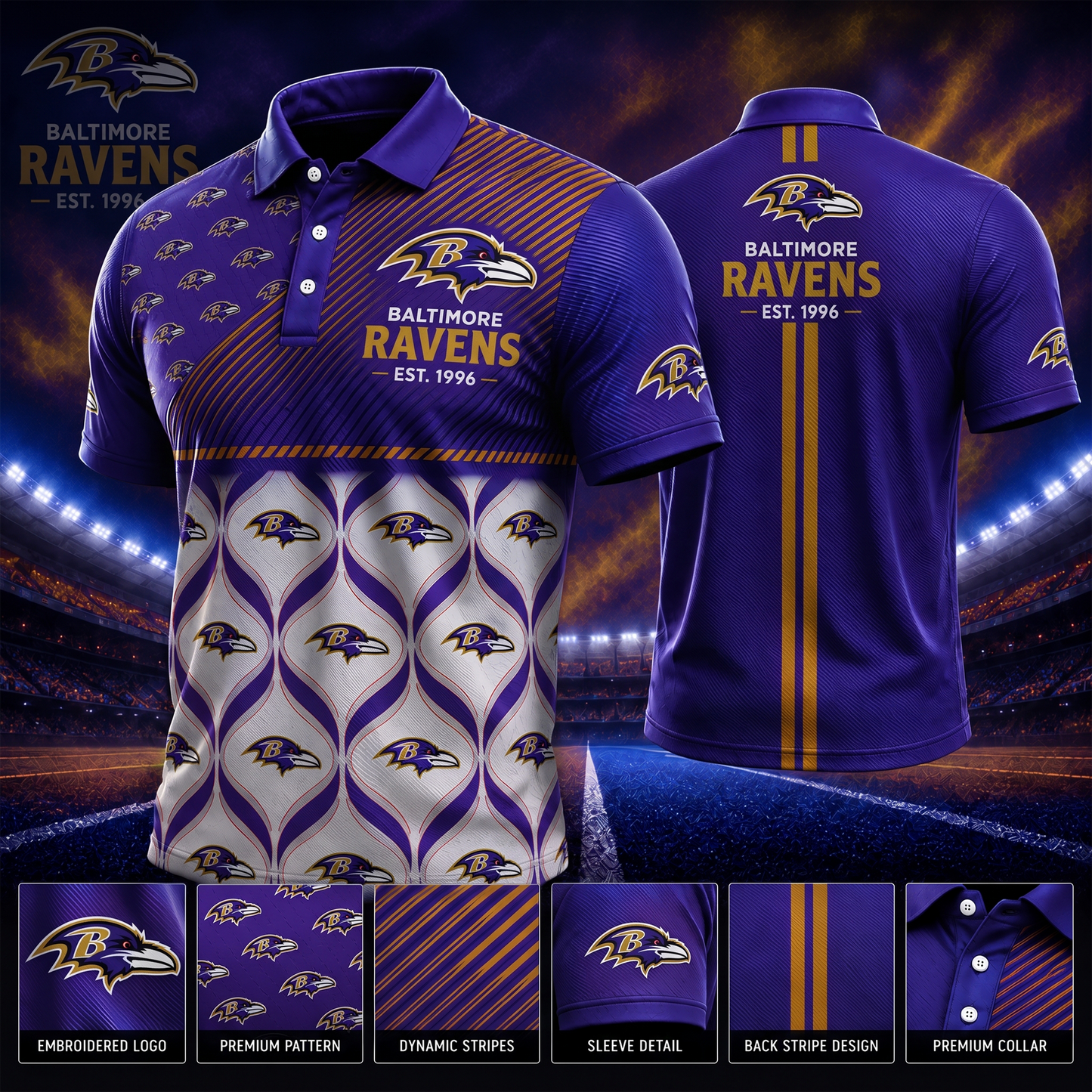 BR_PREMIUM NFL  EXCLUSIVE POLO SHIRT LIMITED EDITION 200726