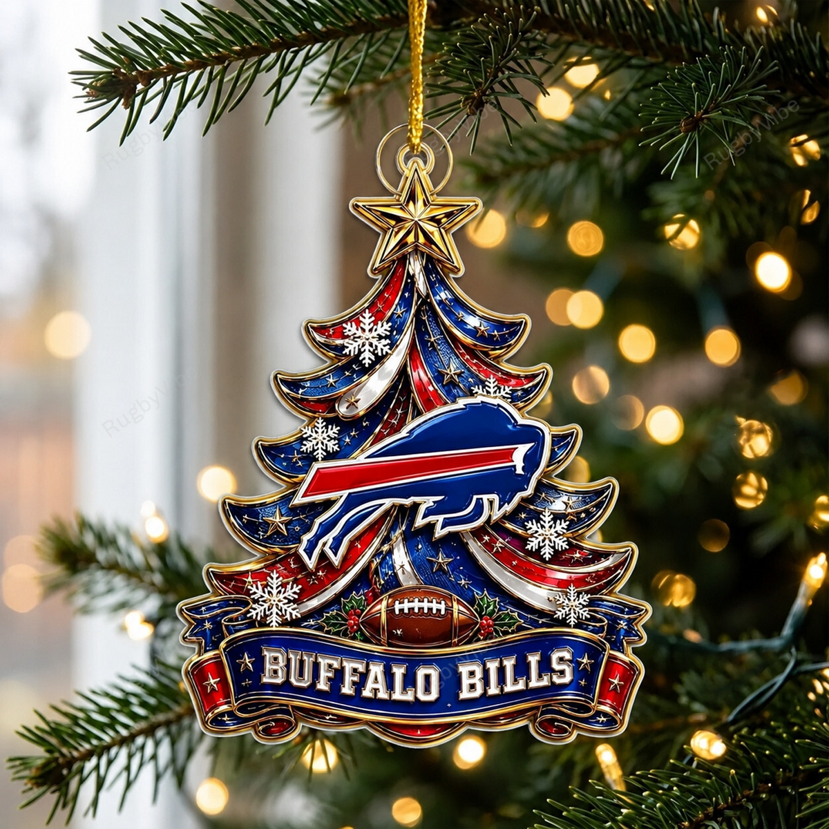 BUF x NFL Acrylic Irregular Pendant
