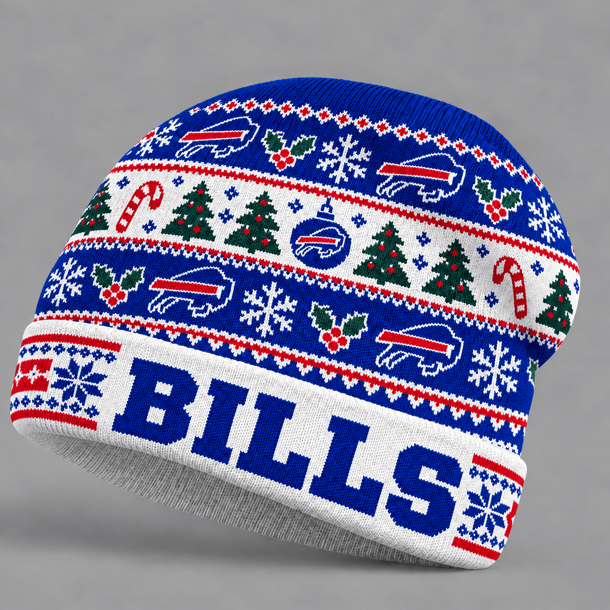 BUF x NFL Christmas Game Day Beanie Hat