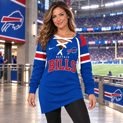 BUF x NFL Game Day Spirit Lace-Up Sweatshirt