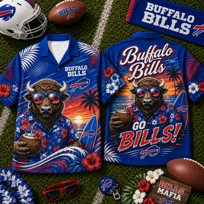 BUF x NFL Premium Beach Vibes Hawaiian Shirt