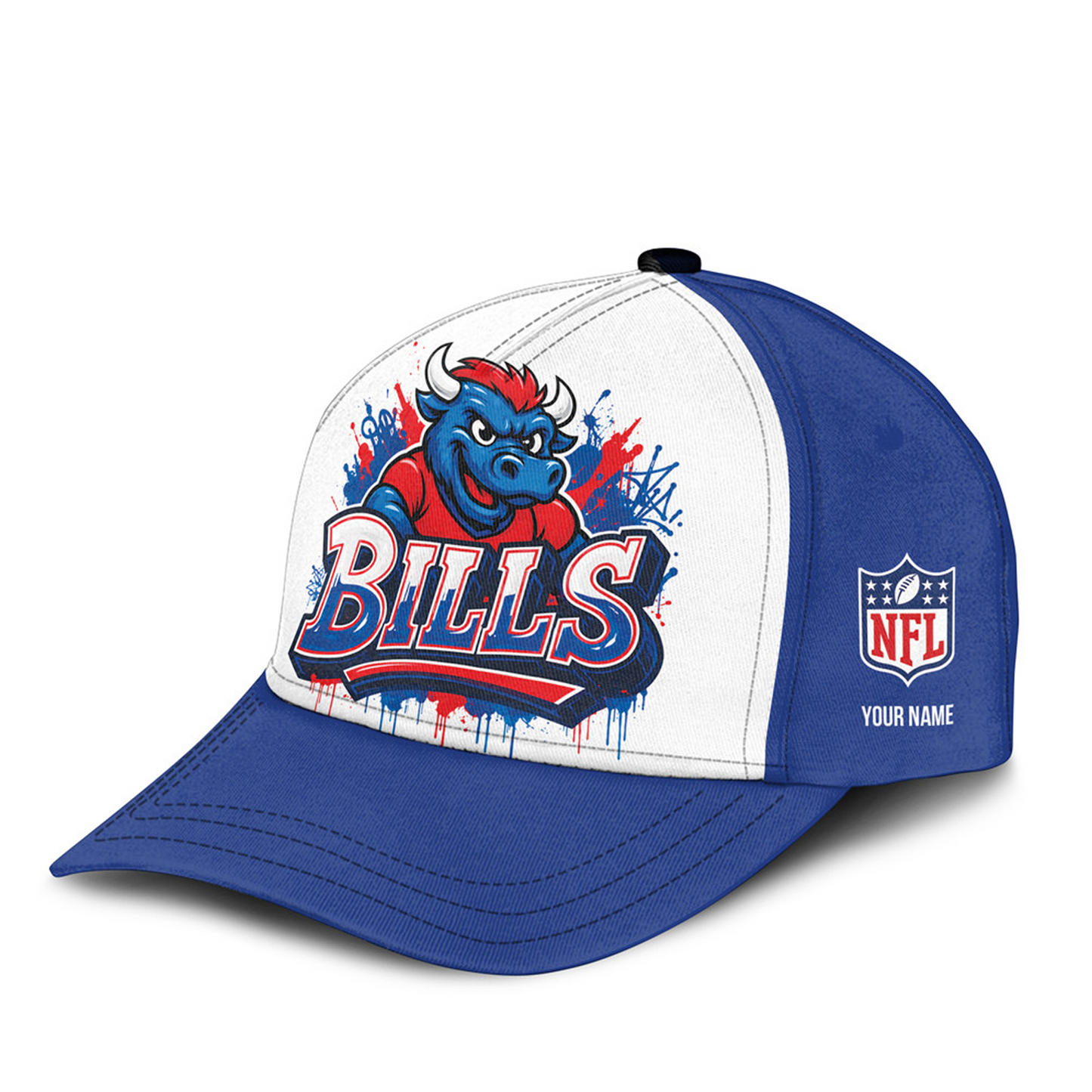 BUF x NFL Premium Custom Graffiti Team Cap