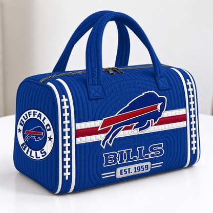 BUF x NFL Quilted Luggage Travel Bag